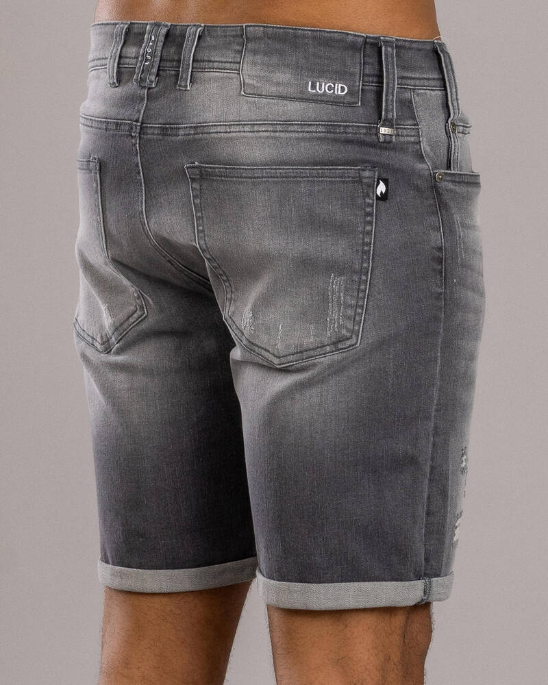 Lucid Vienna Denim Walk Shorts for Mens