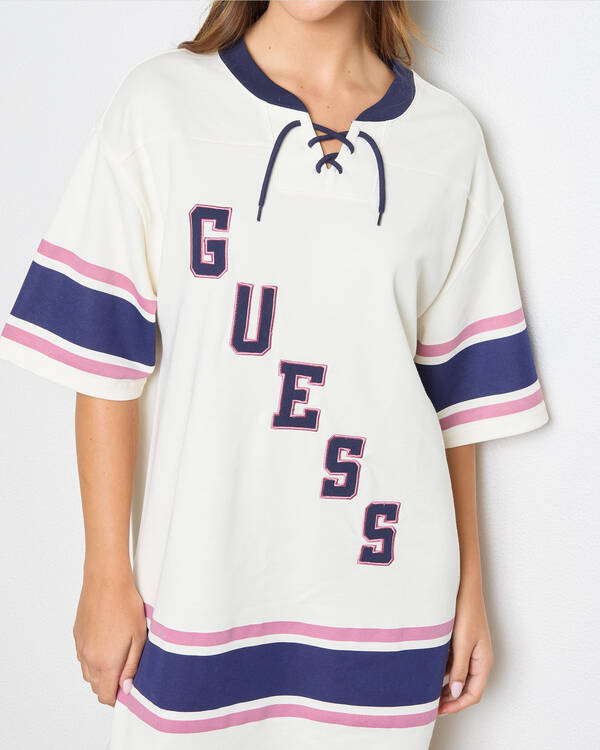 GUESS Hockey Jersey Dress for Womens