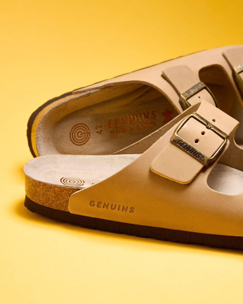 GENUINS Hawaii Oiled Leather Sandals for Mens