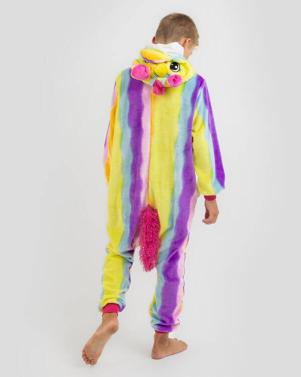 Onesie Boys' Unicorn Rainbow Hooded Onesie for Unisex