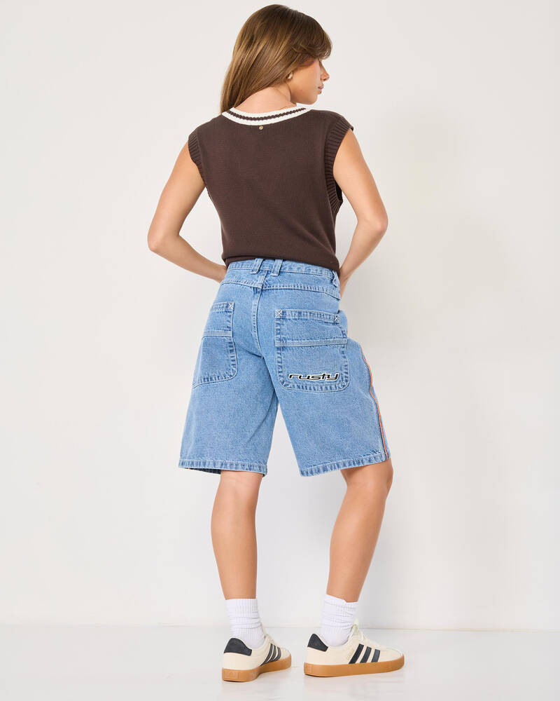 Rusty Flip Mommy Denim Shorts for Womens