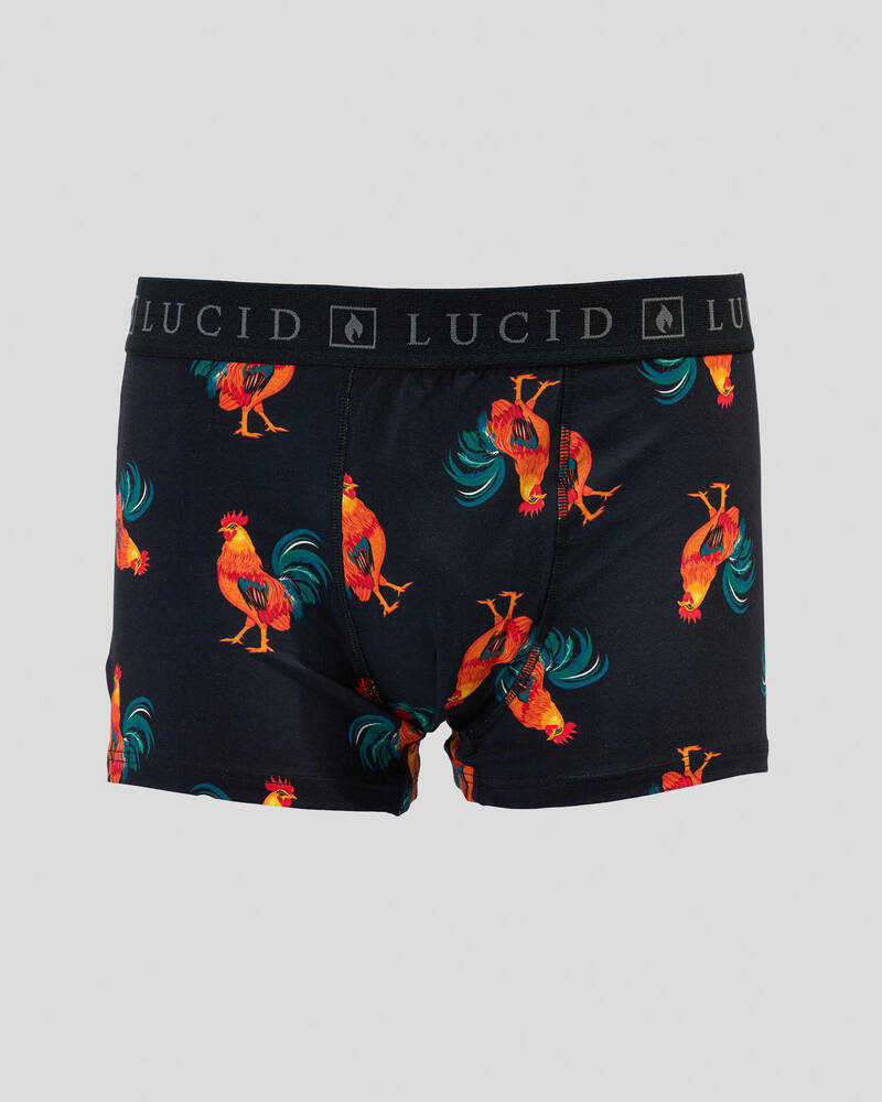 Lucid Rooster Fitted Boxer Shorts for Mens