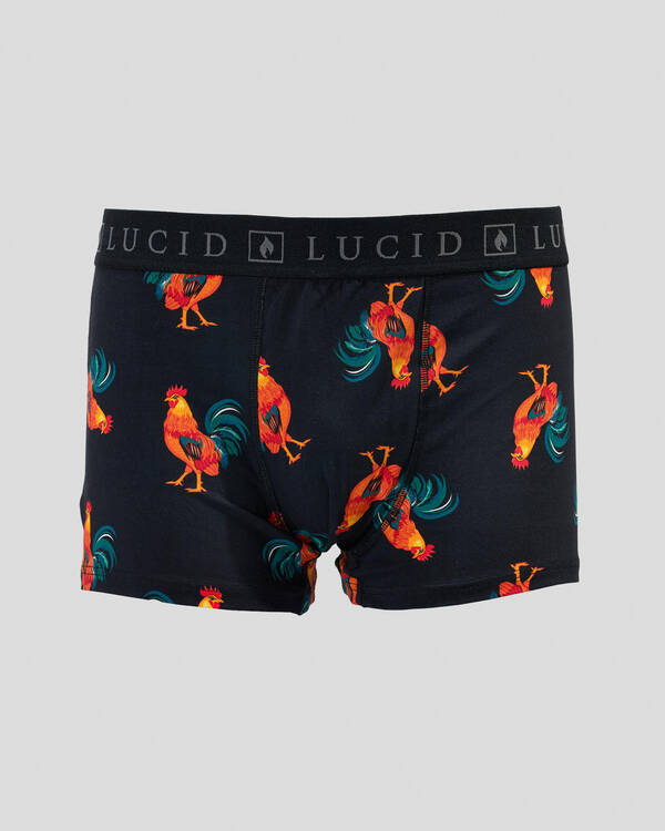 Lucid Rooster Fitted Boxer Shorts for Mens