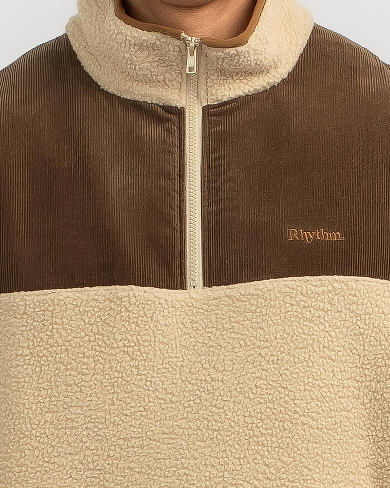 Rhythm Tamas Half Zip Pull Over Fleece for Mens