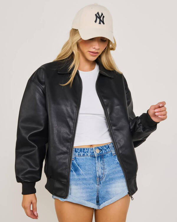Ava And Ever Dean Faux Leather Jacket for Womens