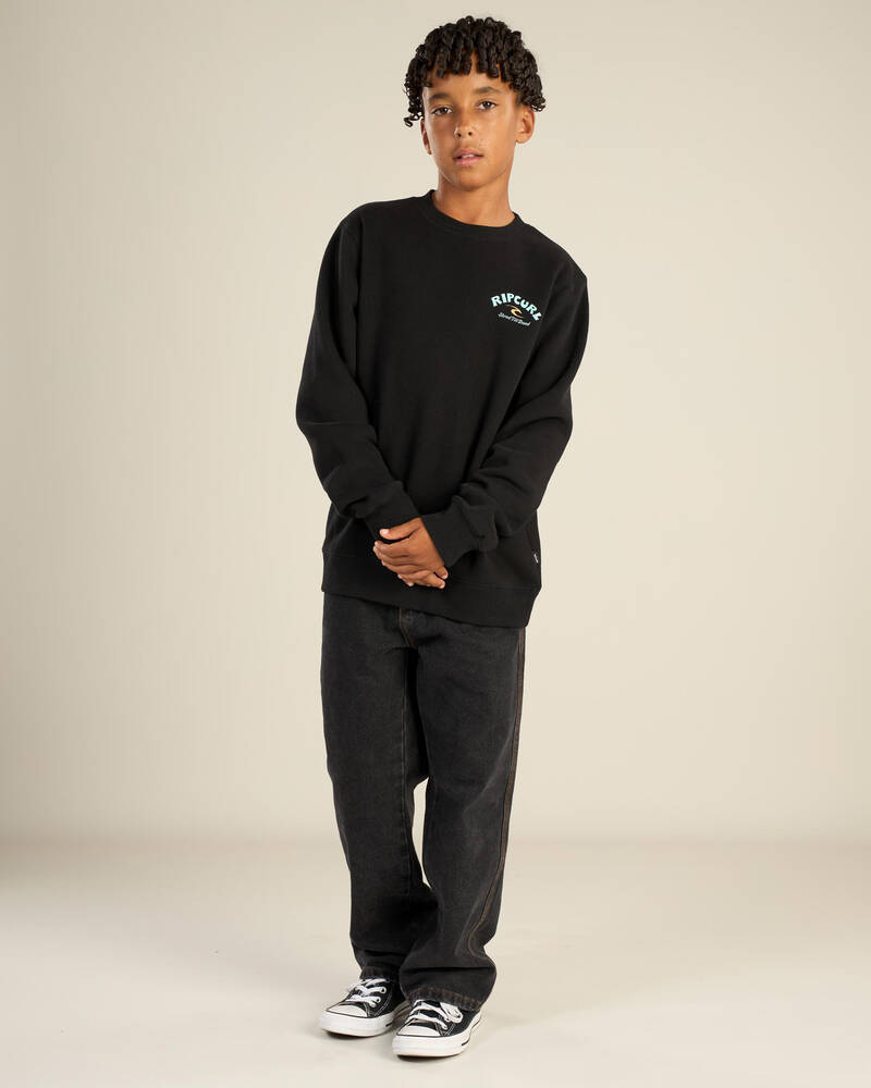 Rip Curl Boys' Shred Till Dead Crewneck Sweatshirt for Mens