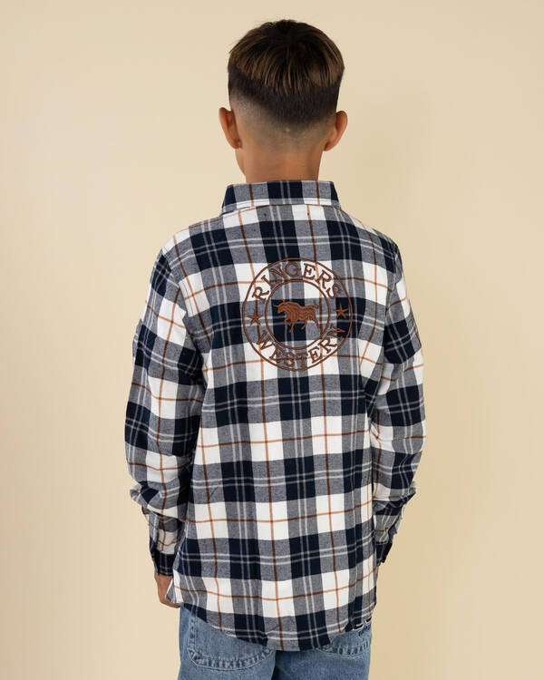 Ringers Western Boys' Rory Long Sleeve Flannel Shirt for Mens