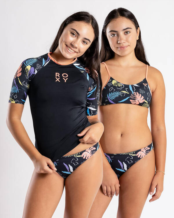 Roxy Girls' Active Swim Rash Vest Set for Womens