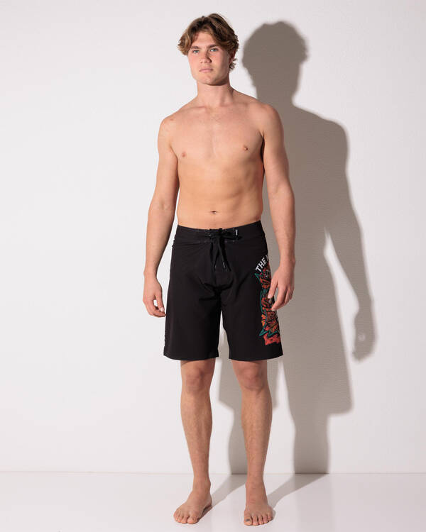 The Mad Hueys Shield Fk Off Board Shorts for Mens