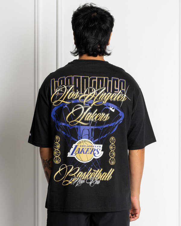 New Era La Lakers Oversized Street T-Shirt for Mens