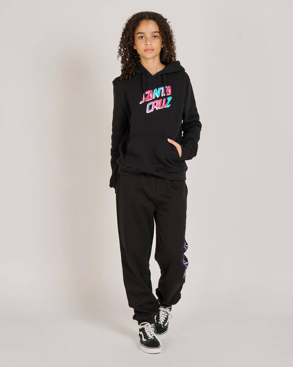 Santa Cruz Girls' Spirit Stack Strip Front Hoodie for Womens