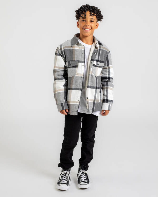 Skylark Boys' Fractured Long Sleeve Flannel Shirt for Mens