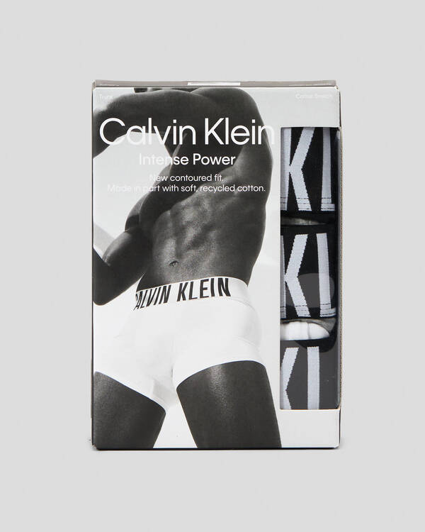 Calvin Klein Intense Power Cotton Trunks 3 Pack for Mens