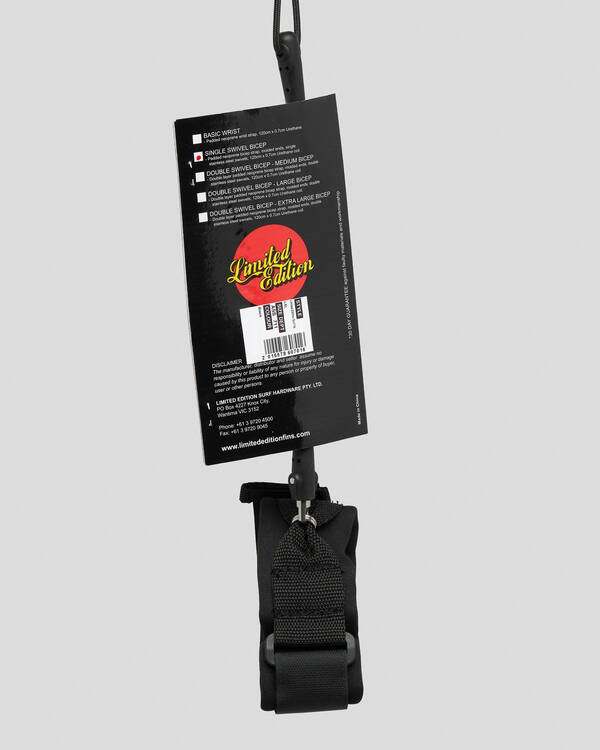Limited Edition Surf Hardware Bicep Bodyboard Leash for Unisex