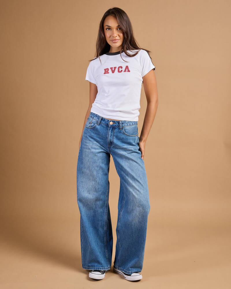 RVCA Off Field Shrunken T-Shirt for Womens