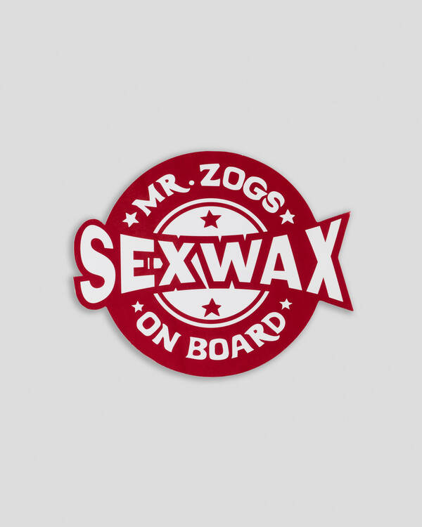 Sex Wax On Board Sticker for Unisex