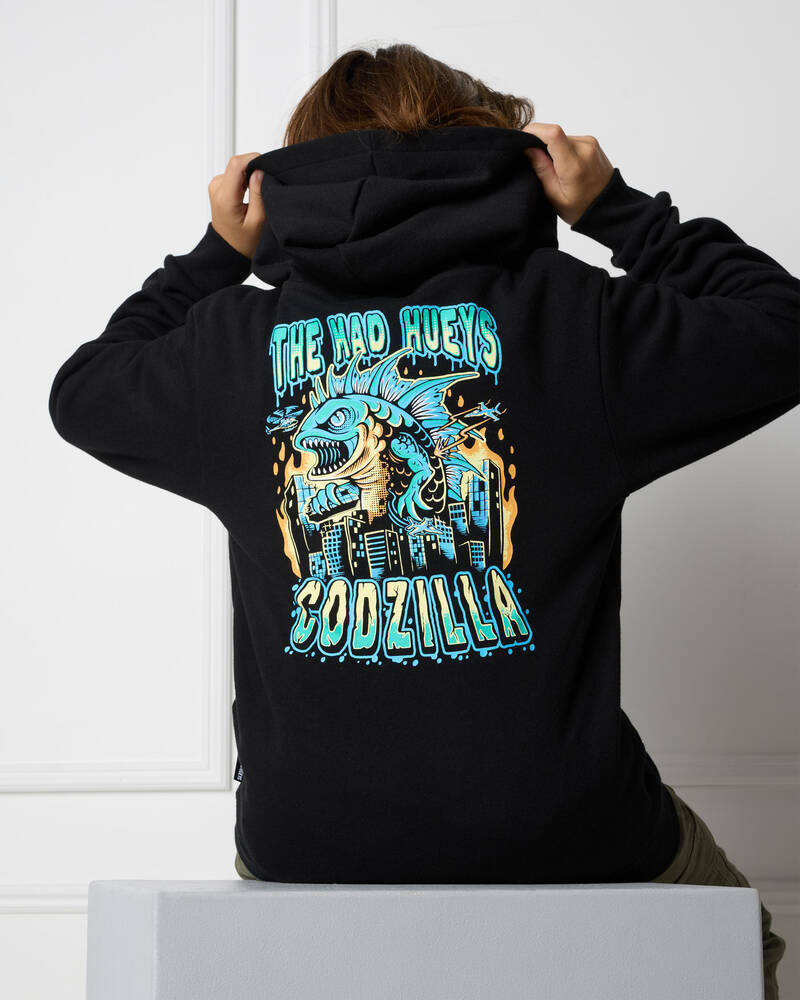 The Mad Hueys Boys' Codzilla Returns Hoodie for Mens