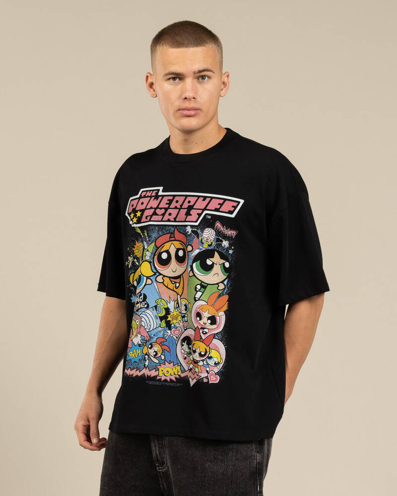 Threadheads Powerpuff Girls Vintage Oversized T-Shirt for Mens