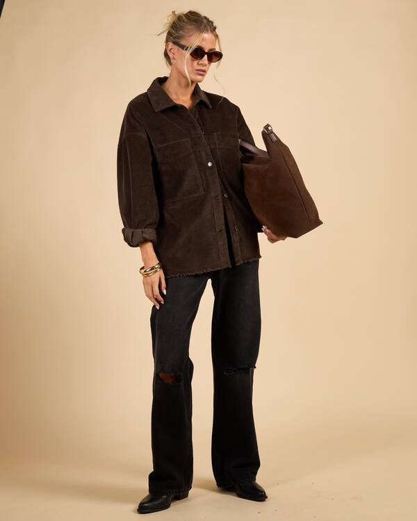 Mooloola Carter Cord Shacket for Womens