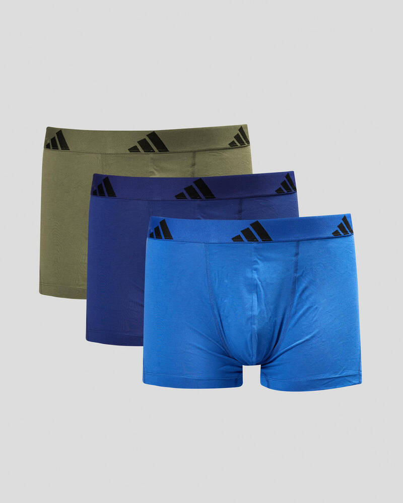 adidas Active Flex Cotton Trunk 3 Pack for Mens