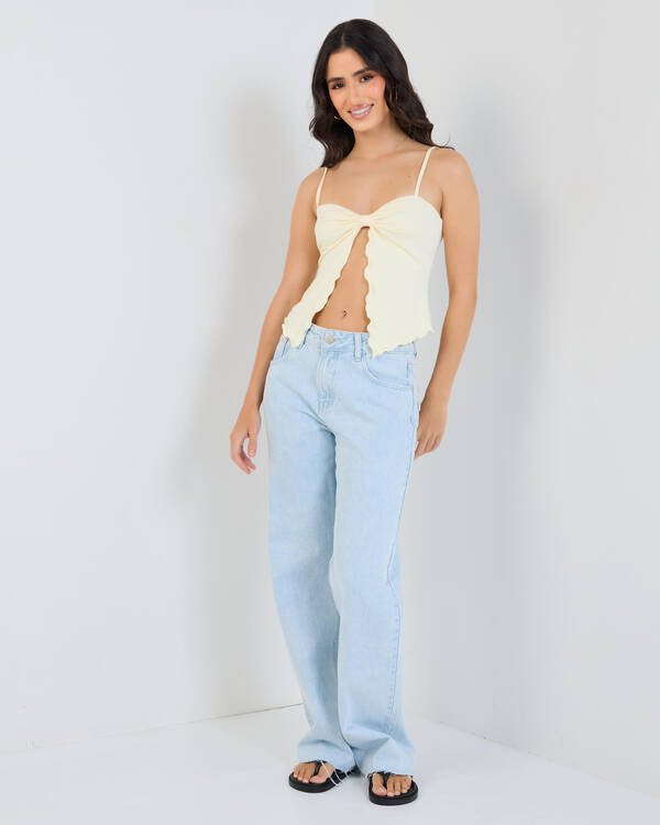 Luvalot Hannah Split Front Top for Womens
