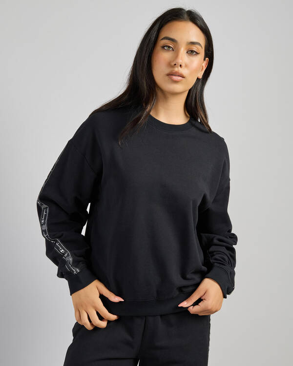 Champion Lux Taping Relaxed Fit Sweatshirt for Womens