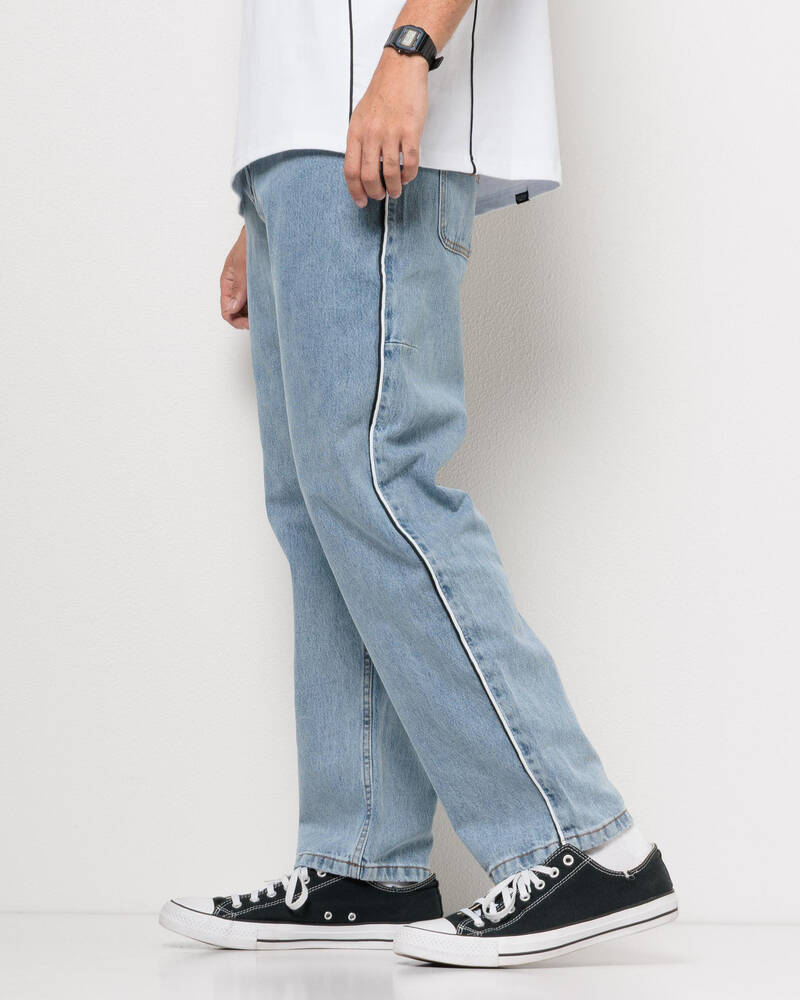 Thrills Heavy Voltage Slacker Relaxed Denim Jeans for Mens