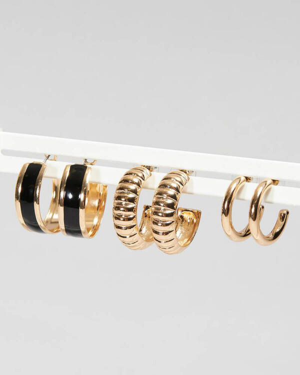 Karyn In LA Blair Hoop Earring Pack for Womens