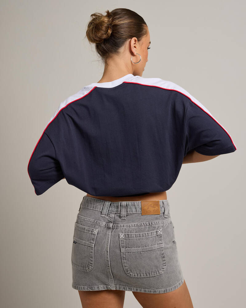 Rusty Mavericks Low Rise Denim Mini Skirt for Womens