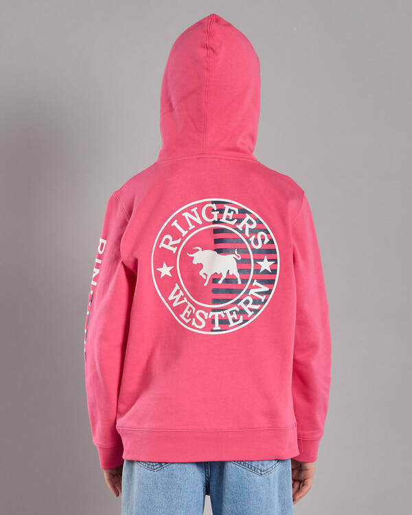 Ringers Western Girls' Jackaroo Flag Hoodie for Womens