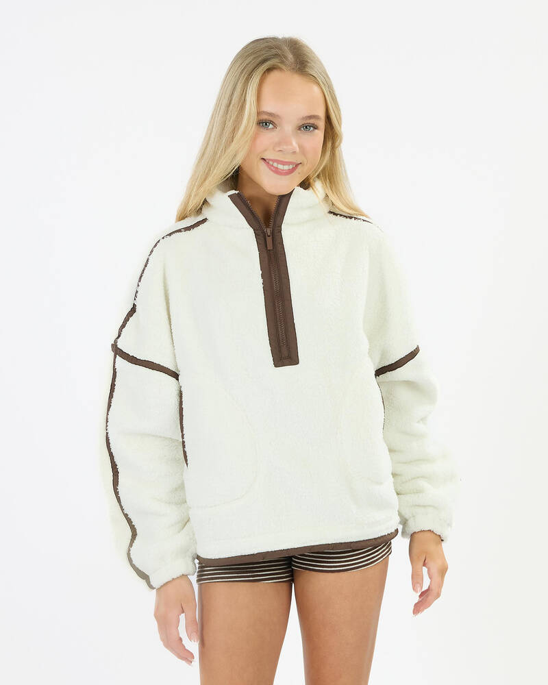 Mooloola Girls' Summit Quarter Zip Polar Fleece Sweatshirt for Womens
