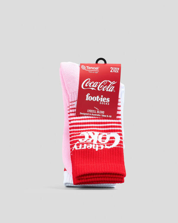 FOOT-IES Cherry Coke Micro Sneaker Socks 2 Pack for Mens
