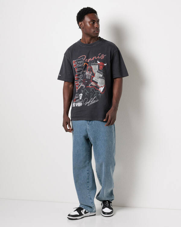 Mitchell & Ness Dennis Rodman Player Ticket T-Shirt for Mens