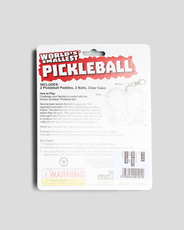 MDI World's Smallest Pickleball Set for Unisex