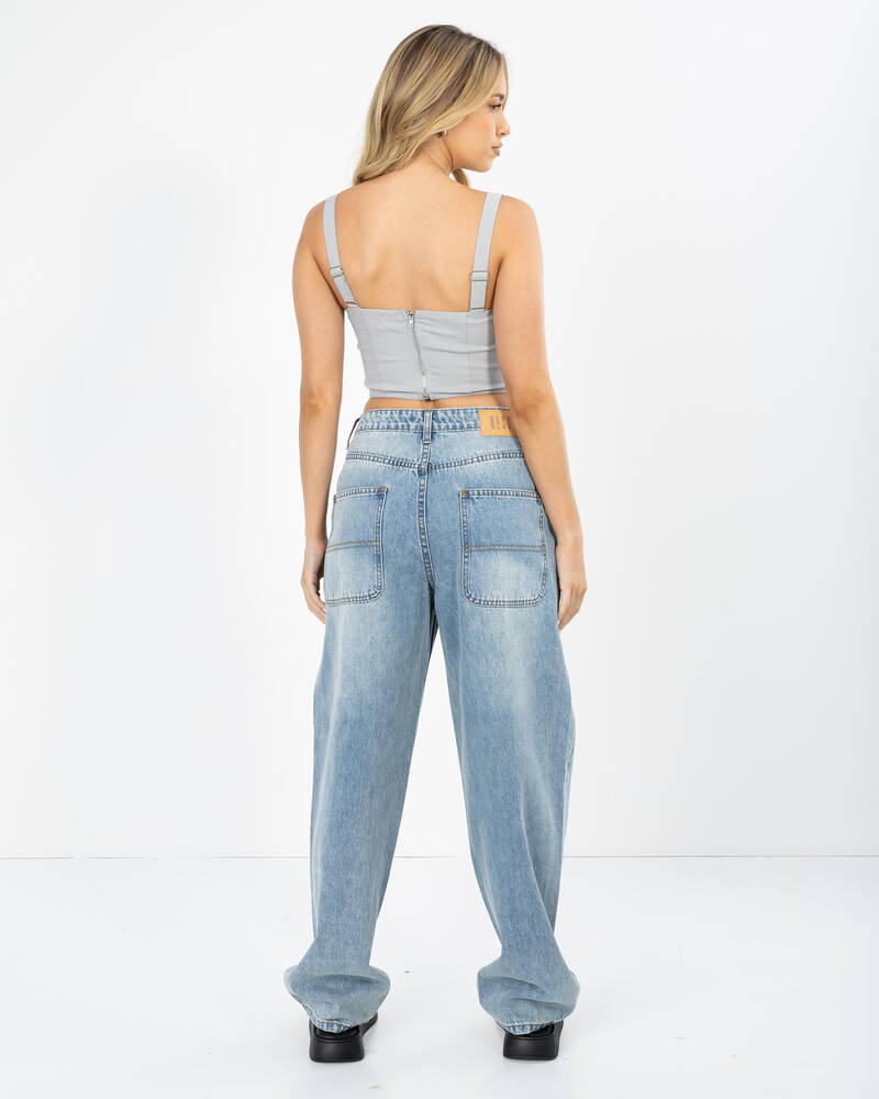 Ava And Ever Dolly Lace Up Top for Womens