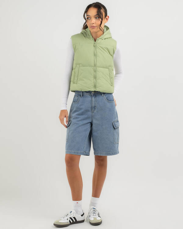 Ava And Ever Icy Hooded Puffer Vest for Womens