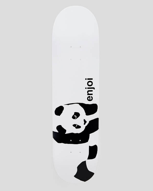 Enjoi Wide Panda Logo 8.25" Skateboard Deck for Mens