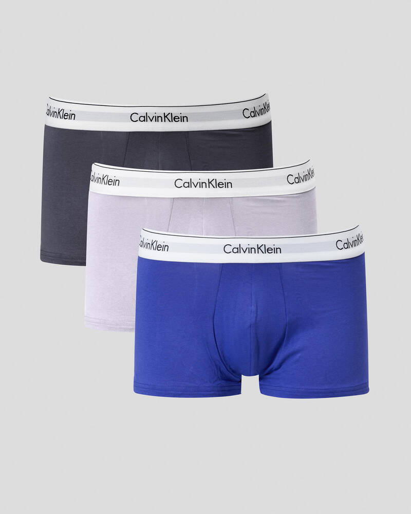 Calvin Klein Modern Cotton Stretch Low Rise Trunks 3 Pack for Mens