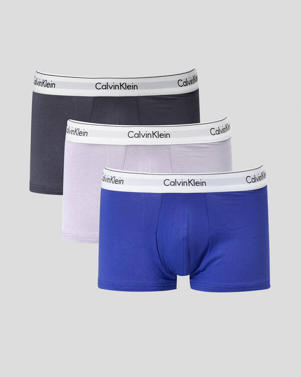 Calvin Klein Modern Cotton Stretch Low Rise Trunks 3 Pack for Mens