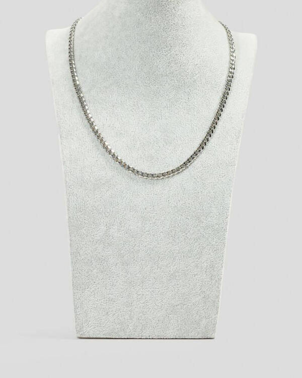 REPUBLIK Small Silver Chain Necklace for Mens