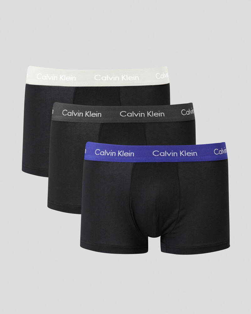 Calvin Klein Cotton Stretch Low Rise Trunks 3 Pack for Mens