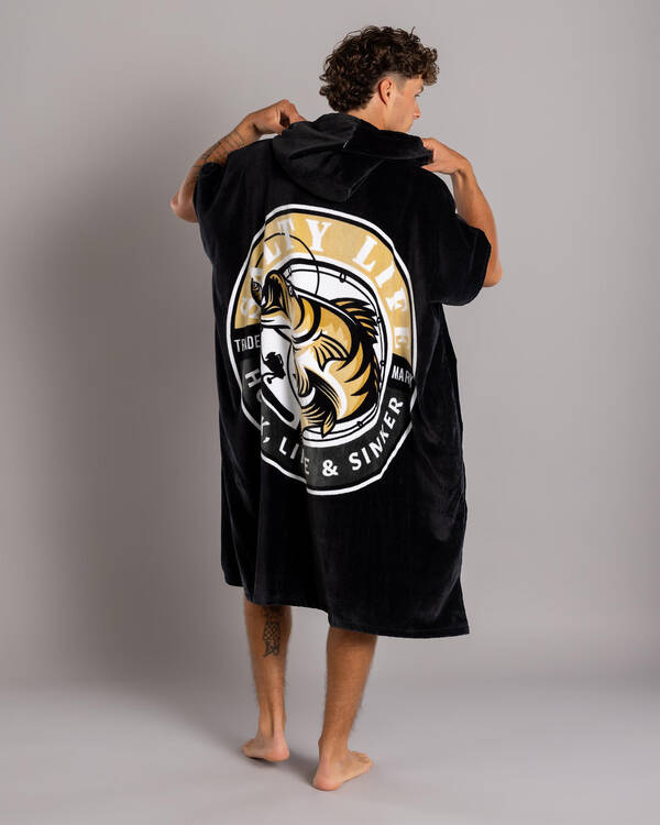 Salty Life Hooked V3 Hooded Towel for Mens