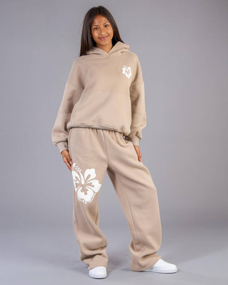 Malibu Lounge Girls&rsquo; Hibiscus Hoodie for Womens