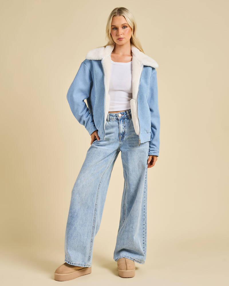 Ava And Ever Wolf Cord Jacket for Womens