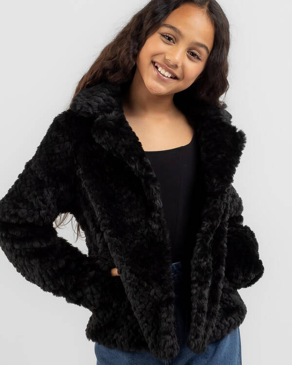 Mooloola Girls' Bradshaw Faux Fur Jacket for Womens