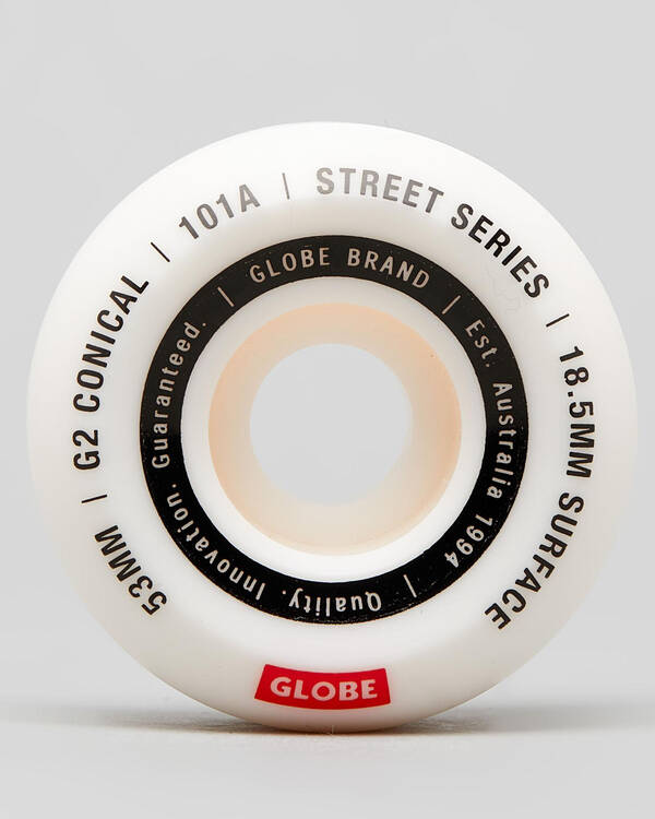 Globe G2 Conical 53mm Street Skateboard Wheels for Unisex