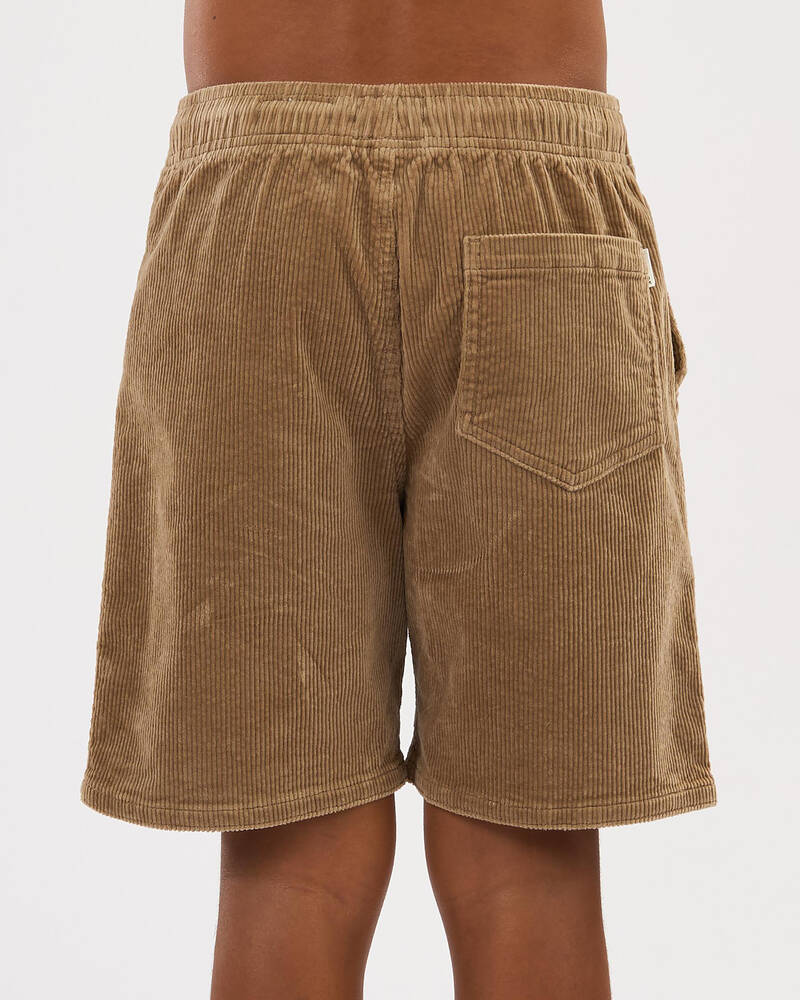 Skylark Boys' Cord Elastic Waist Shorts for Mens