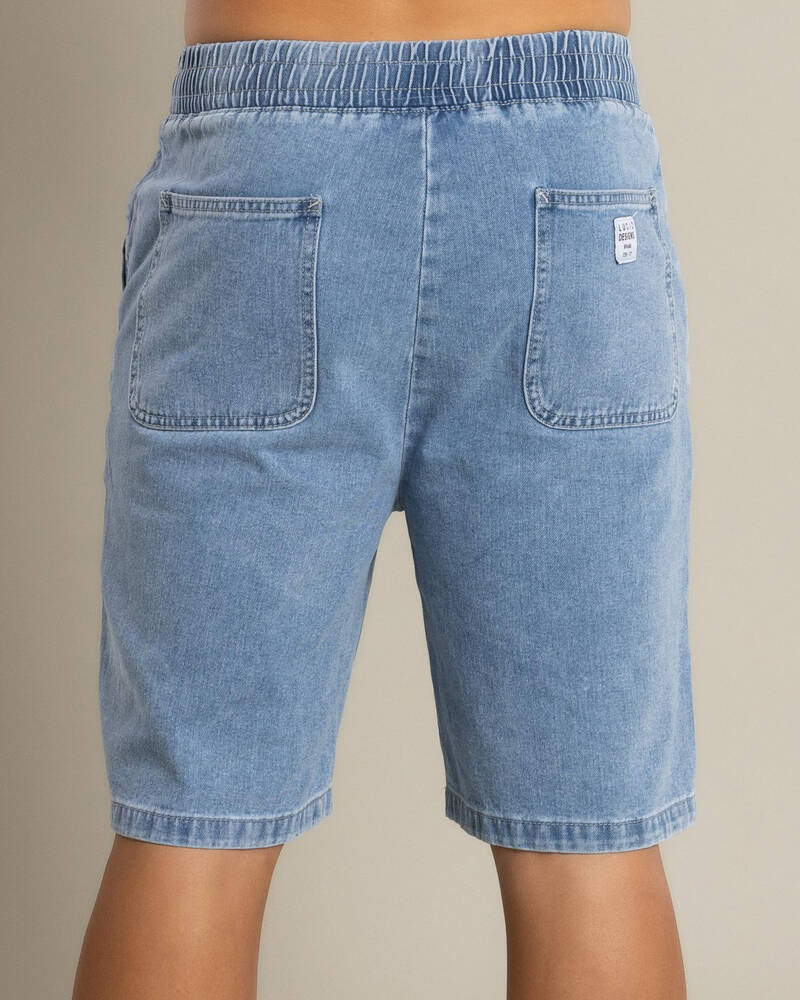Lucid Format Denim Walk Shorts for Mens