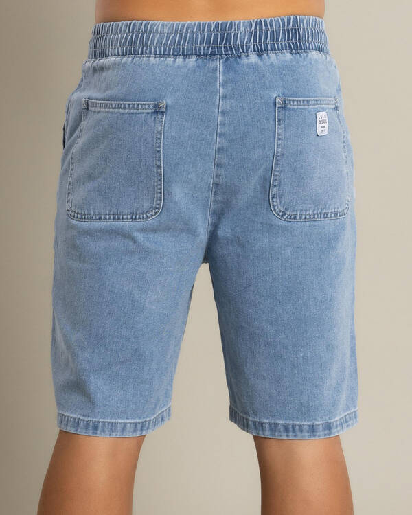 Lucid Format Denim Walk Shorts for Mens