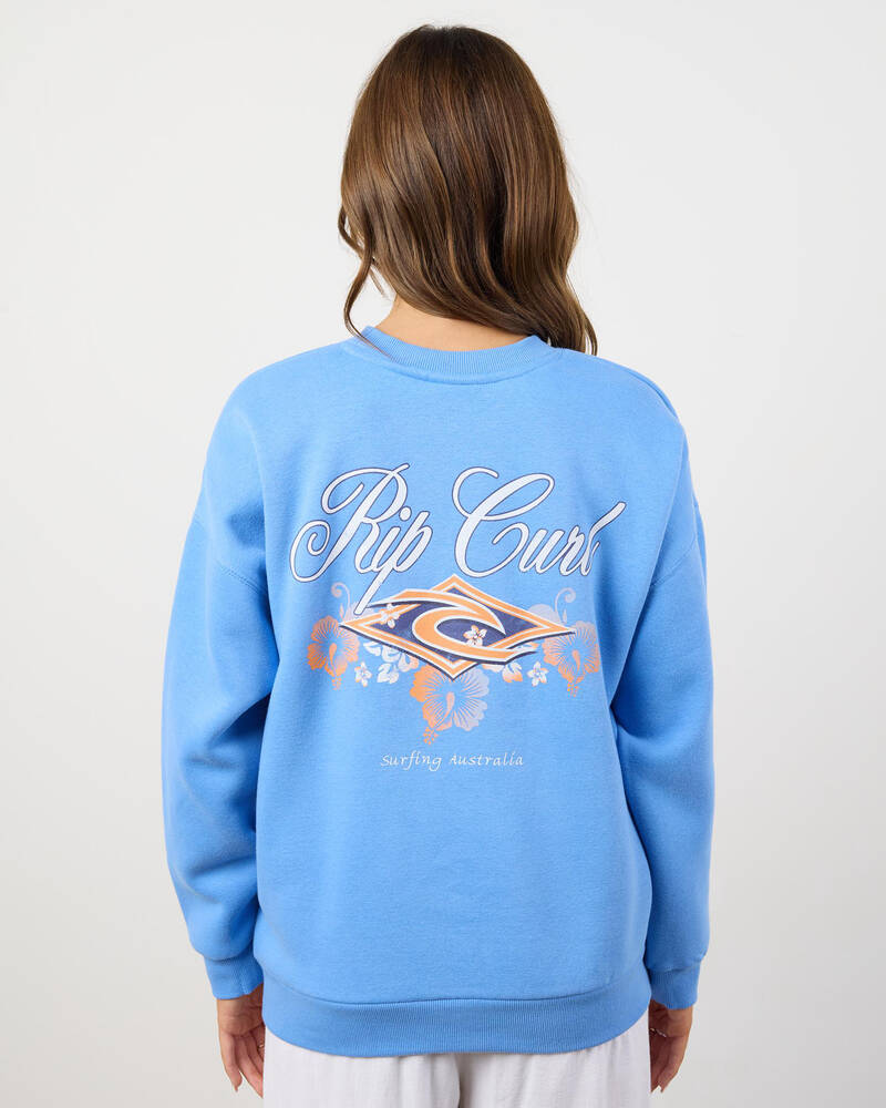 Rip Curl Hibiscus Diamond Heritage Crewneck Sweatshirt for Womens
